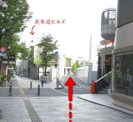 表参道ヒルズ付近